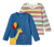 2 Kinder-Langarmshirts, Giraffe