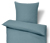 Leinen-Bettwäsche, Normalgröße, blau - Blau
