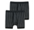 2 SCHIESSER Shorts in Feinripp, schwarz