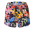 Dunkelblau mit mehrfarbigem Blumenprint