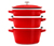 STAUB Kochtopf-Set »La Cocotte«, rot, 3-teilig