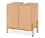 Waschbeckenunterschrank mit Holzfurnier