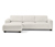Ecksofa, links, creme - creme