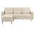 Federkern Eck-Schlafsofa »Jenna«, creme - Cremefarben