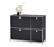 Sideboard »CN3« mit 4 Klappen, schwarz - Matt schwarz
