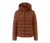 Steppjacke mit Kapuze, cognac