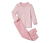 Kinder-Interlock-Pyjama, rosa - rosa