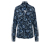 Bedrucktes Blusenshirt mit Knopfleiste