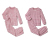 2 Kinder-Pyjamas, rosa - rosa
