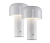 JUST LIGHT LED-Akku-Tischleuchte »Agnes«, 2er-Set, weiß