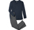 Oberteil dunkelblau mit grau / Hose grau