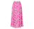 Bedruckter Midi-Rock, pink - pink