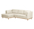 Ecksofa »Larsen«, beige, links