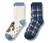2 Paar Kleinkinder-Antirutsch-Socken mit Dackel-Jacquard