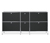 Sideboard Metall »CN3« groß mit 6 Klappenfächern, schwarz - Matt schwarz