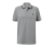 Piqué-Poloshirt, grau - Grau meliert