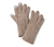 Strickfleece-Handschuhe, braun - Braun meliert