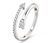 Ring Pfeil, 925 Silber rhodiniert, mit Zirkonia