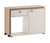 2-in-1-Drehtischschrank, creme/eiche