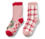 2 Paar Kleinkinder-Antirutsch-Socken mit Herz-Jacquard