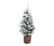 Evergreen LED-Weihnachtsbaum mit geflochtenem Übertopf, ca. 90 cm