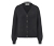 Strickcardigan mit Wolle, schwarz - Schwarz