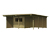 Karibu Carport mit Abstellraum, Seiten und Rückwand, 19 mm, (Elco 2)