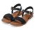 Ledersandalen mit Häkelriemen