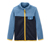 Fleecejacke aus recyceltem Material, hellblau-dunkelblau