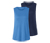 2 Sport-Tops, blau und dunkelblau
