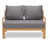 Loungesofa mit ausziehbarem Fußteil