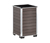 Oberfläche braun<br>Kanten silberfarben