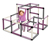 Quadro-Home-KLETTERPYRAMIDE, berry