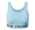 Seamless-Sport-Bustier, hellblau - Hellblau