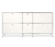 Sideboard Metall »CN3« groß mit 6 Klappenfächern, weiß