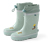 Gummistiefel, grün Hund - Salbeigrün mit Hunde-Alloverprint