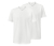 2 T-Shirts mit V-Ausschnitt, weiß