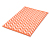 Duschvorleger, orange-weiß