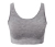 Seamless-Sport-Bustier, grau meliert - Grau meliert