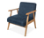 Sessel mit Armlehnen, blau