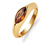 Ring mit Navette-Kristall