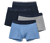 4 Slipboxer, blau und grau