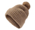 Strickmütze mit Bommel