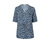 Hellblau-schwarzer Leo-Alloverprint