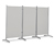 Leco Stellwand, 3-teilig, hellgrau - Grau
