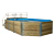 Weka-Massivholz-Gartenpool inkl. Abdeckhaube, ca. 714 x 116 x 376 cm