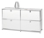 Sideboard Metall »CN3« mit 4 Klappfächern, weiß