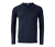 Cashmere-Pullover mit V-Ausschnitt, dunkelblau