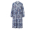 Bedrucktes Webkleid, blau - Blau-weißer Alloverprint