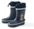 Gummistiefel, blau Hund - Dunkelblau mit Hunde-Print